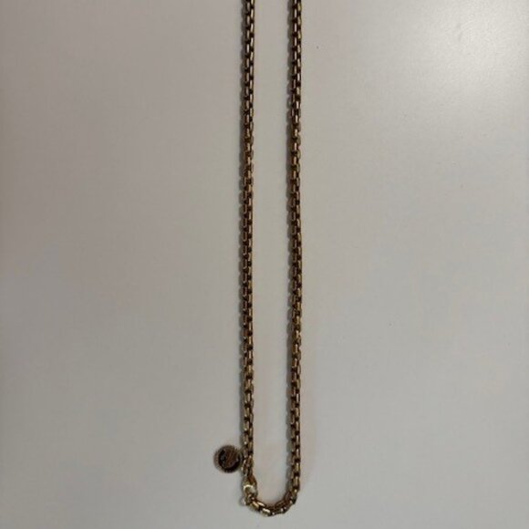 EFFY 22” Gold Over Sterling Silver Box Chain Necklace w/ Tag – Saks Purchase - Picture 1 of 5